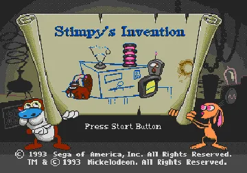 Ren & Stimpy Show Presents, The - Stimpy's Invention (Europe) screen shot title